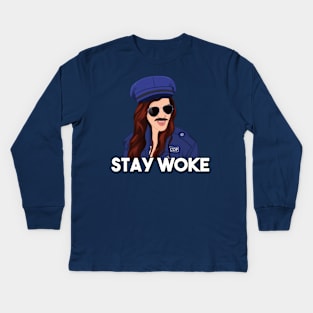 STAY WOKE Kids Long Sleeve T-Shirt